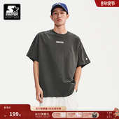 印花短袖 STARTER 上衣 纯棉休闲运动宽松时尚 百搭数码 T恤新款 美式