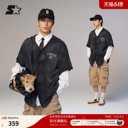 STARTER棒球衬衫2025夏季新款