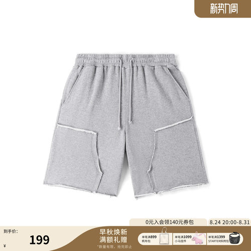梭织中裤STARTER宽松工装伐木裤