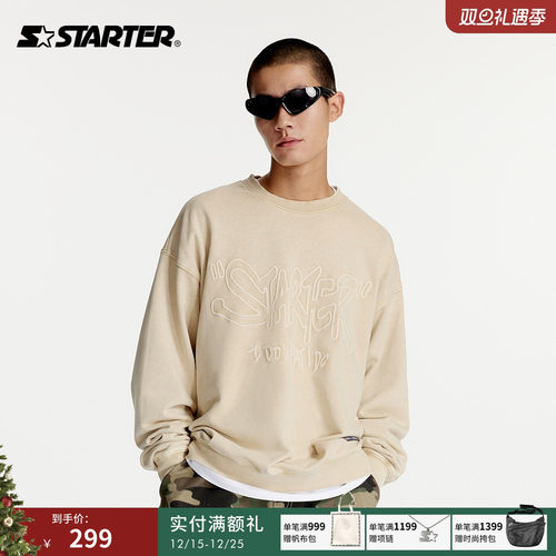 Starter长袖休闲套头圆领卫衣