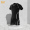 Black two-piece swimsuit+flat angle swimtrunk-4206