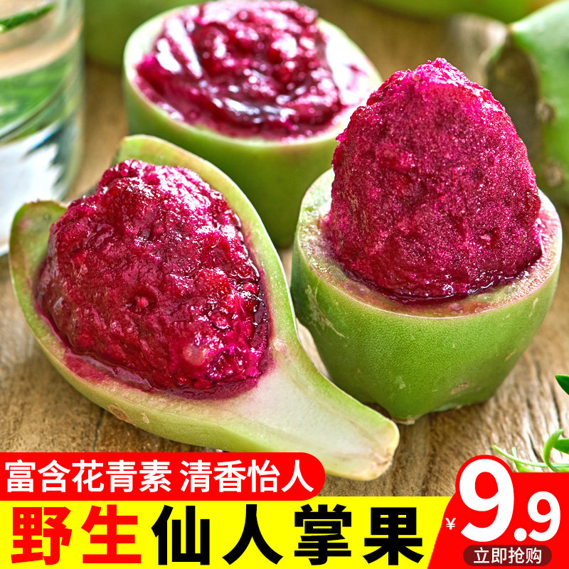 海南仙人掌果果实新鲜水果绿皮红心果肉仙人掌果补花青素5斤水果
