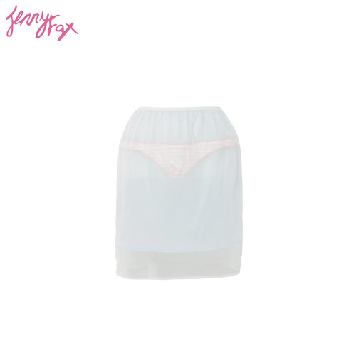 日本JennyFax印花网纱半身裙
