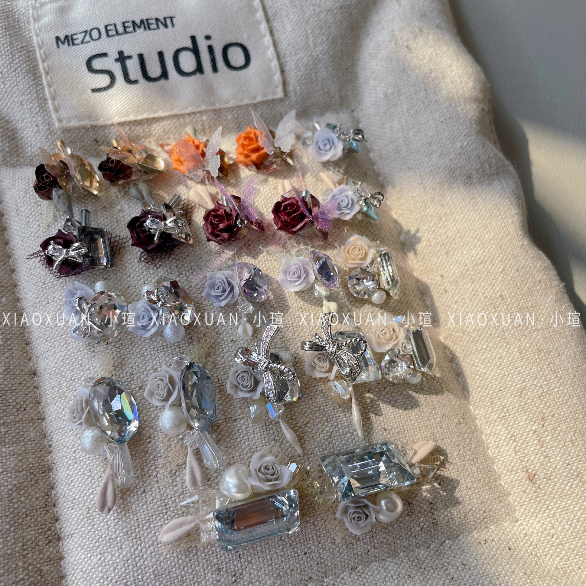小瑄高定新款纯手工繁花鸽子蛋玫瑰花肥方冰糖成品锆堆钻美甲饰品,彩妆/香水/美妆工具,指甲装饰,淘宝优惠券,粉丝福利购,淘宝优惠卷