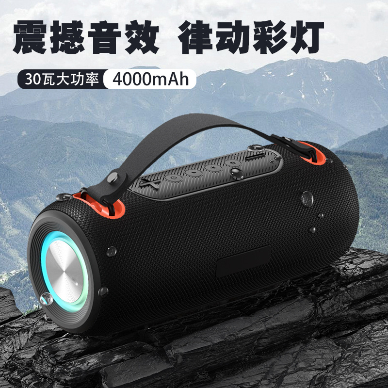 柏林之声新品蓝牙音箱户外便携30W大音量高音质音响IPX6防水律动