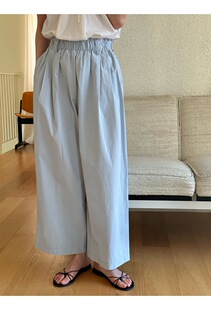 90328 休闲裤 acme ground松弛松紧腰高腰直筒气球裤