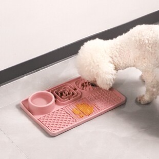 舔食垫慢食碗狗狗碗猫咪宠物小狗防噎硅胶玩具食盘食盆舔舔盘