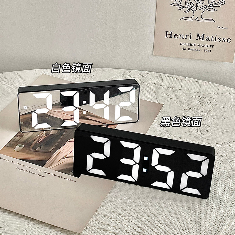 지능형 전자 알람시계 다기능 학생별 LED 디지털 시계 탁상용 기술 감각 데스크탑 장식품