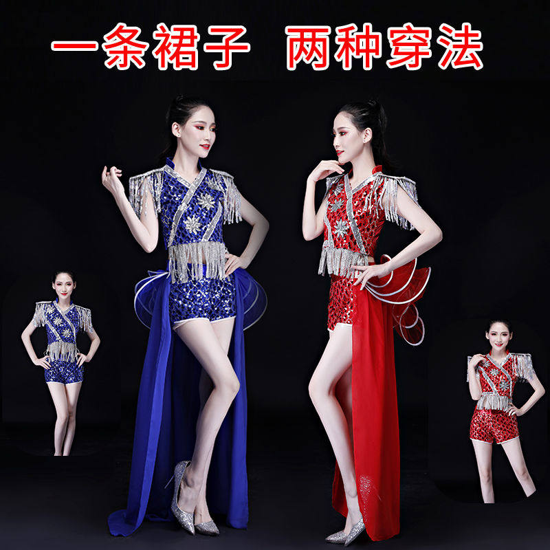 爵士舞现代舞蹈服饰女成人新款演出服亮片流苏舞台燕尾夜店表演服在类目 女装/女士精品, 唐装/民族服装/舞台服装, 民族服装/舞台装中 - 来自Buy2taobao.com提供专业的淘宝代购服务