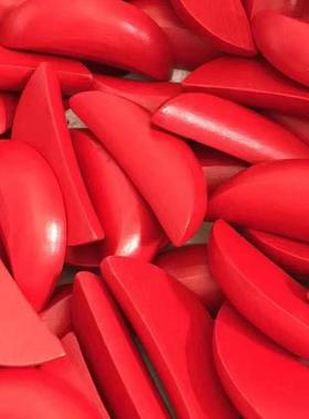 红色竹木圣杯卦杯圣卦贡杯茭杯信杯红圣杯摆件佛具胜杯潮汕问老爷