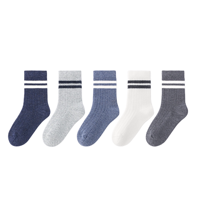 斑比儿童袜子春秋大童男童中筒袜