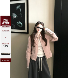 街头感天丝棉工装 Skk 美式 时髦随性自由派 夹克简约外套女 Store