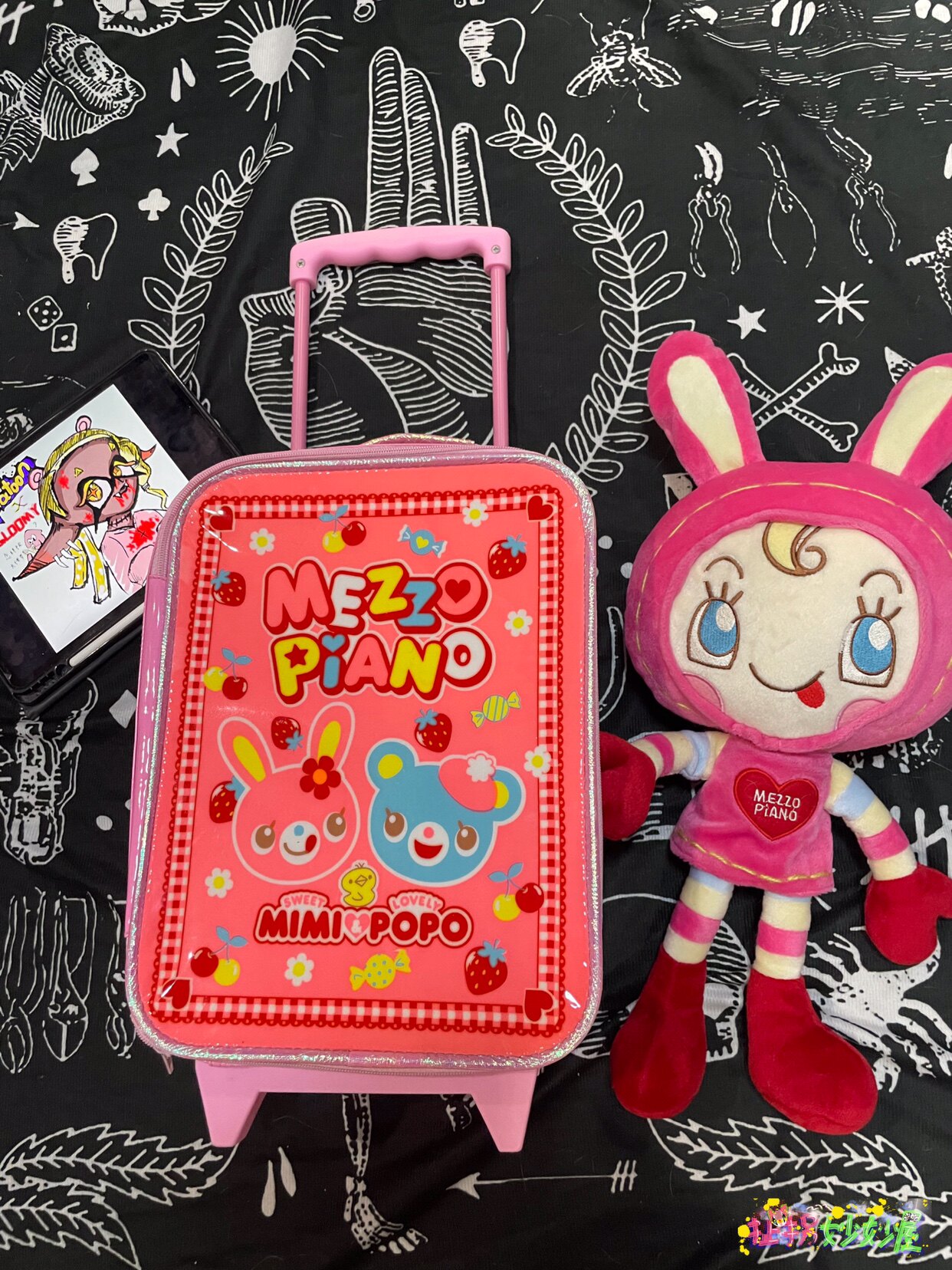 【现货掉落】mezzopiano日牌中古稀有孤品行李箱可爱粉色软妹