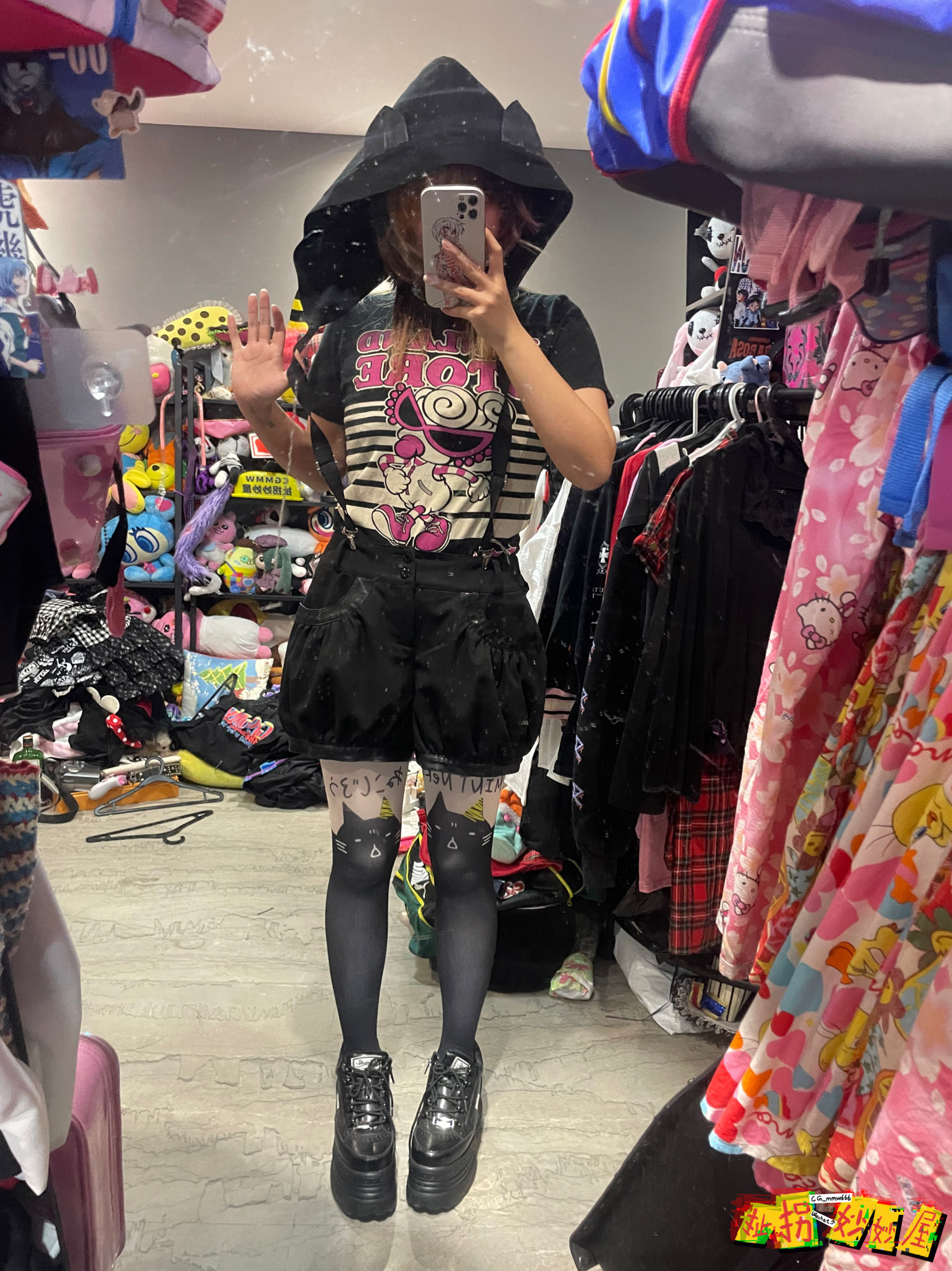 【现货掉落】hystericglamour 黑超奶嘴短袖日牌中古稀有孤品可爱