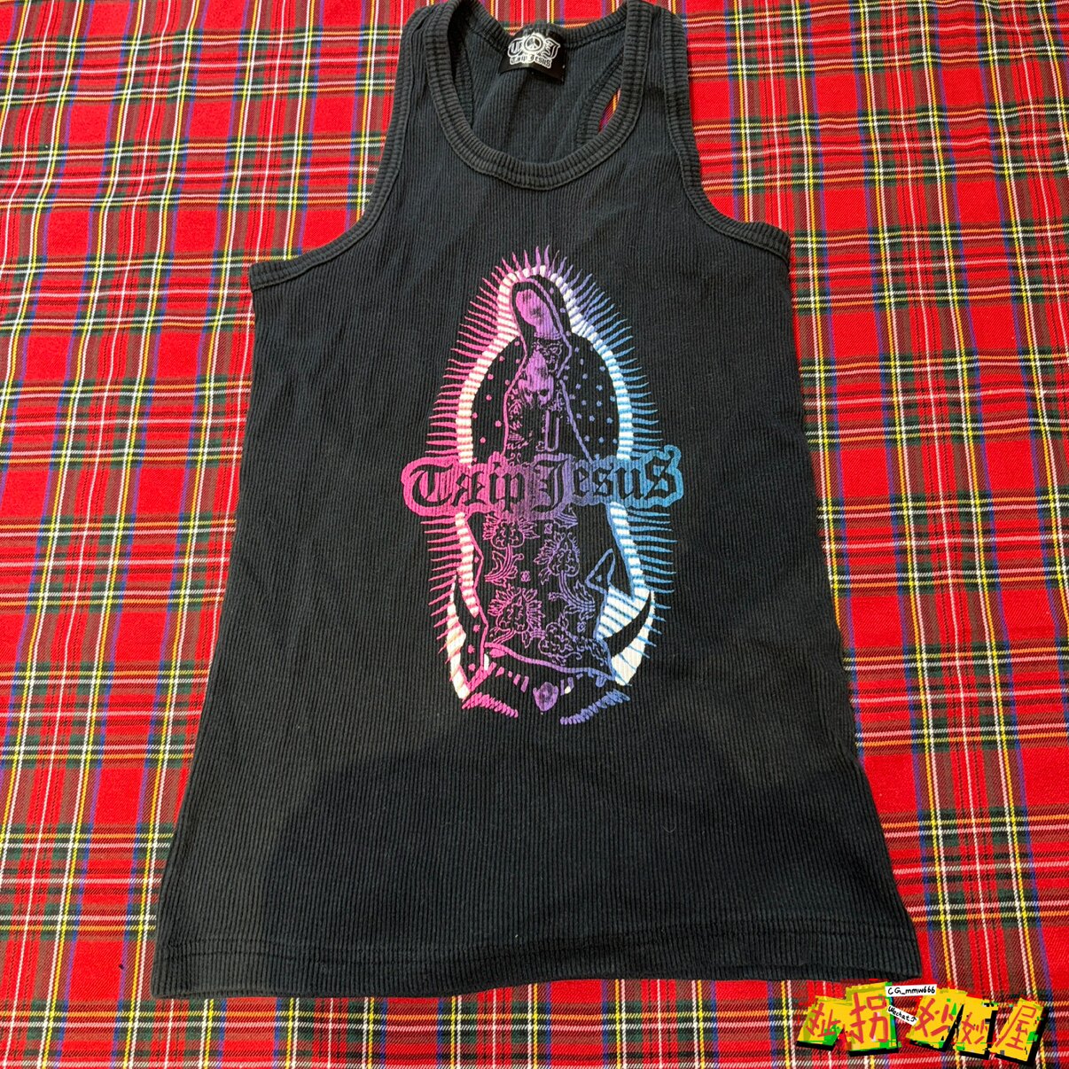 【现货掉落】Trip Jesus日牌中古稀有孤品朋克背心视觉系原宿摇滚