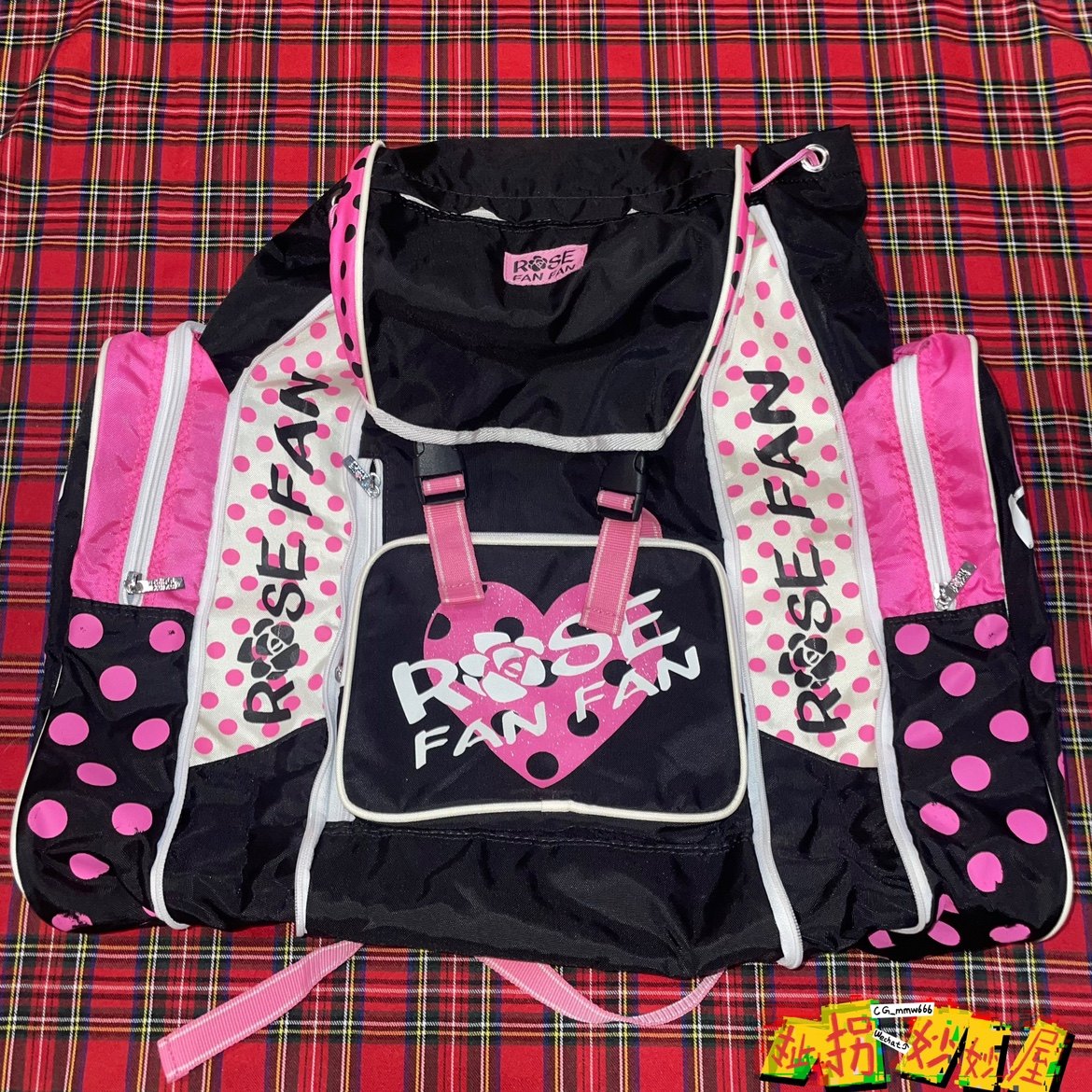 【现货掉落】rosefanfan日牌稀有中古可爱巨大离家出走双肩包可爱