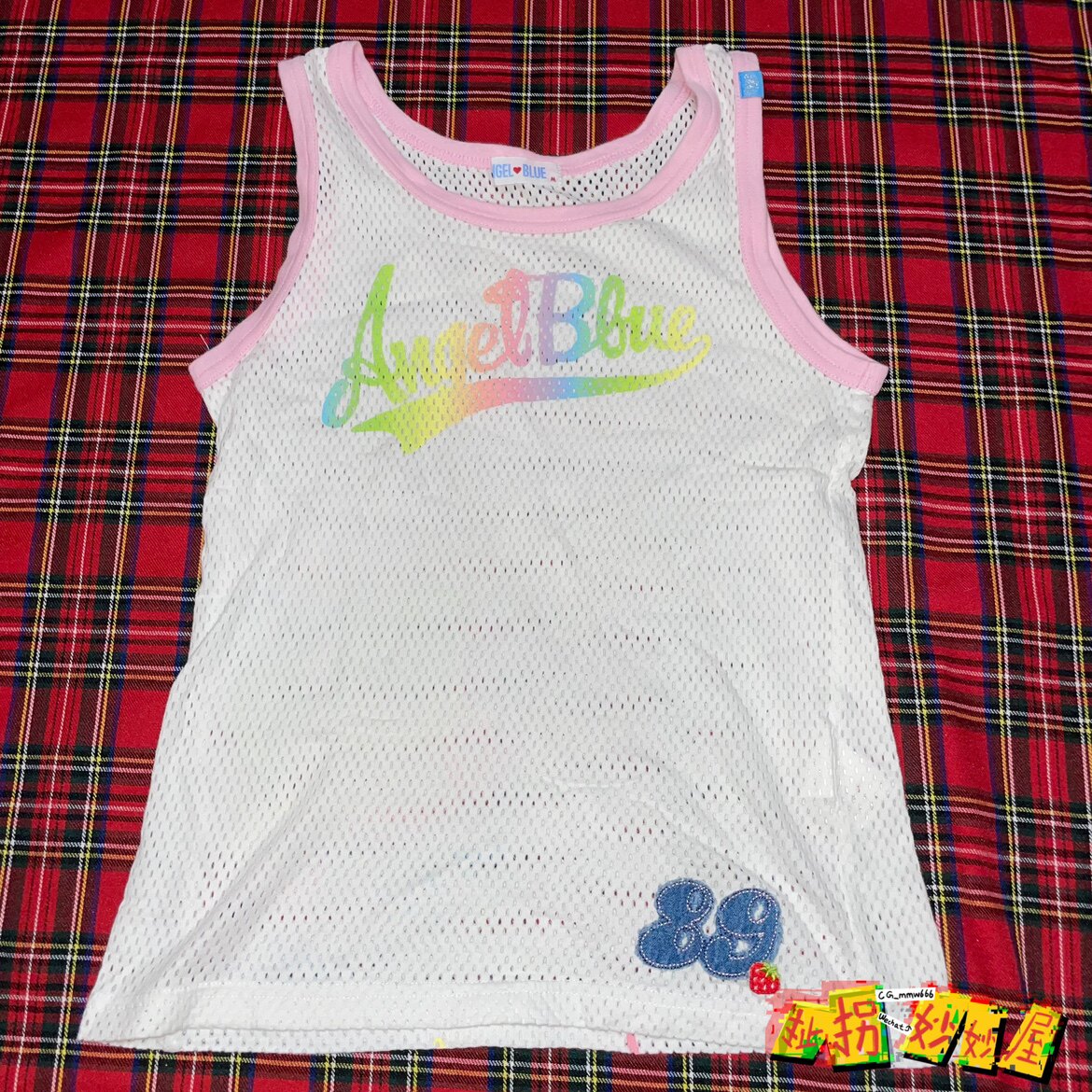 【现货掉落】ANGELBLUE日牌中古稀有孤品可爱背心原宿童趣女儿服