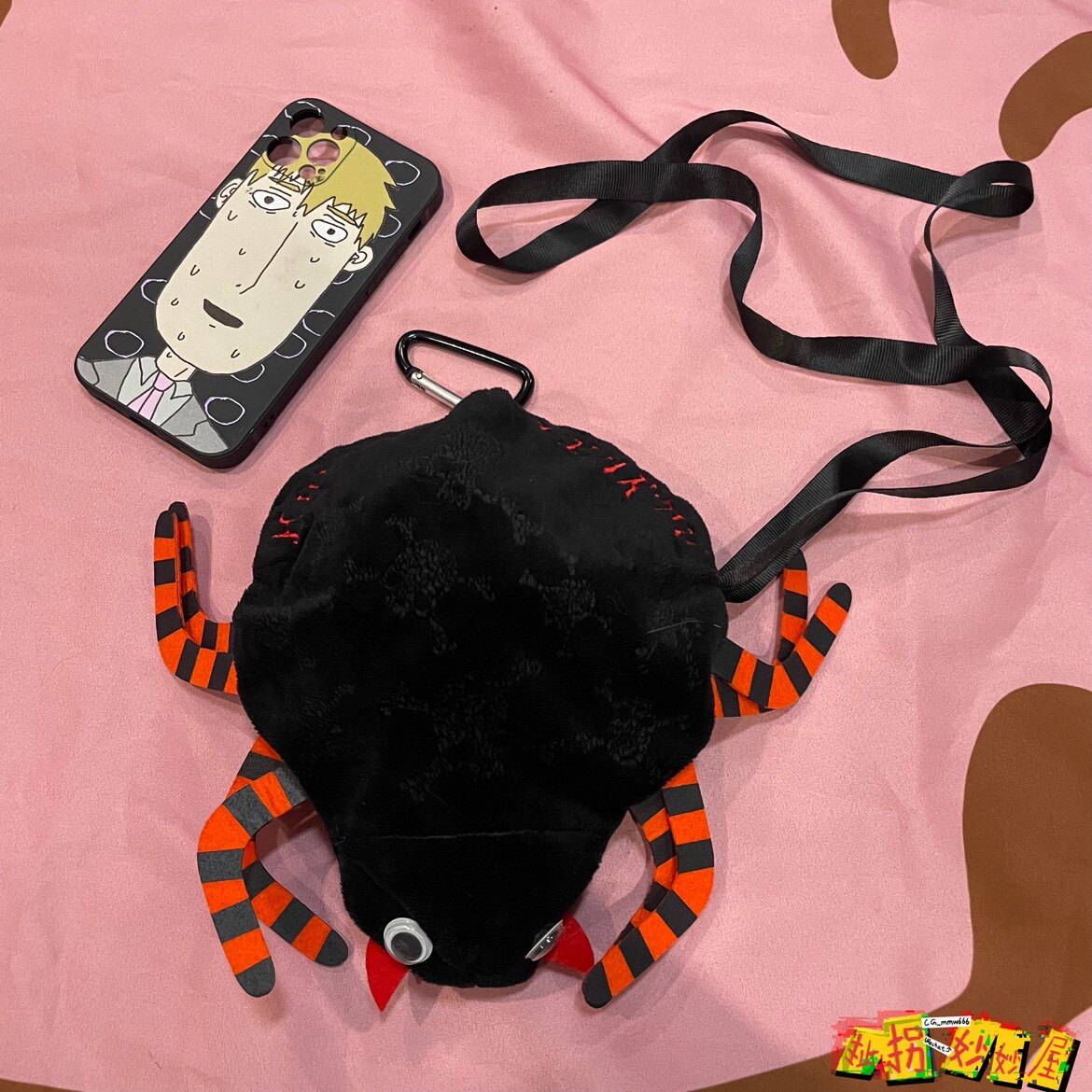 【现货掉落】vamps日牌中古稀有孤品可爱蜘蛛挂脖零钱包朋克原宿