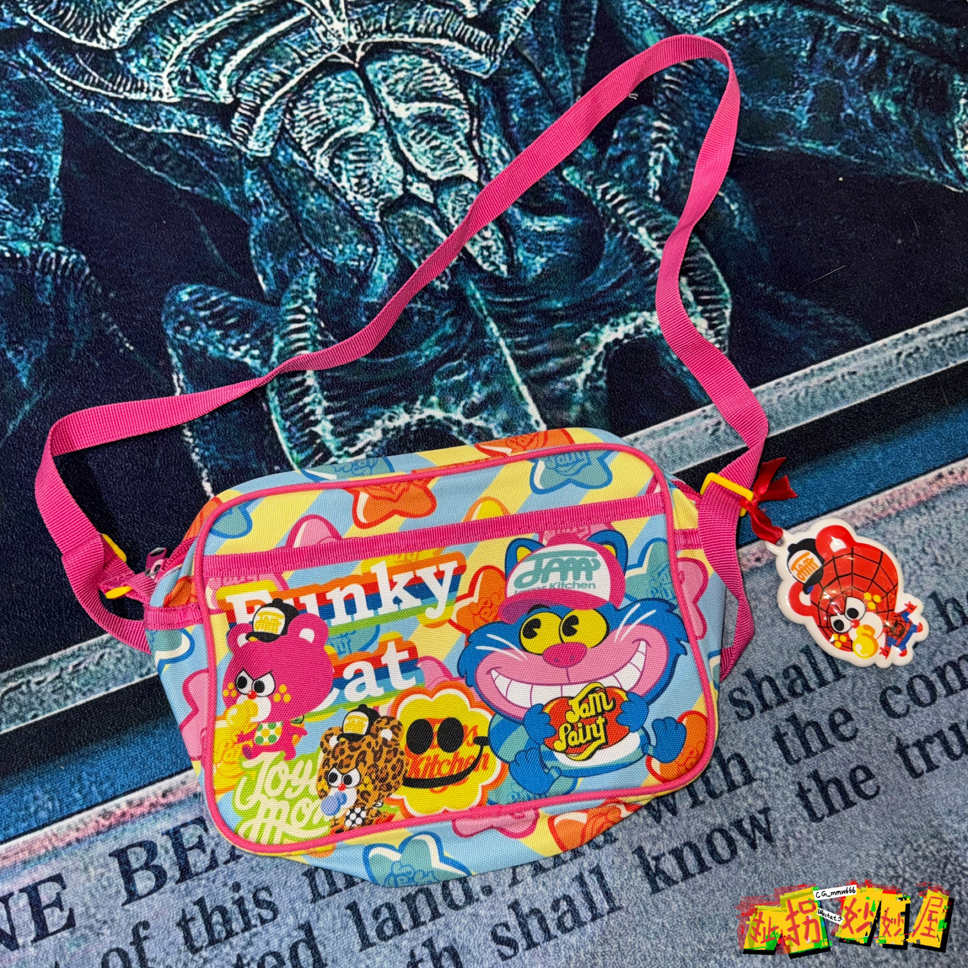【现货掉落】jam日牌中古稀有孤品可爱斜挎包印花童趣y2k原宿风