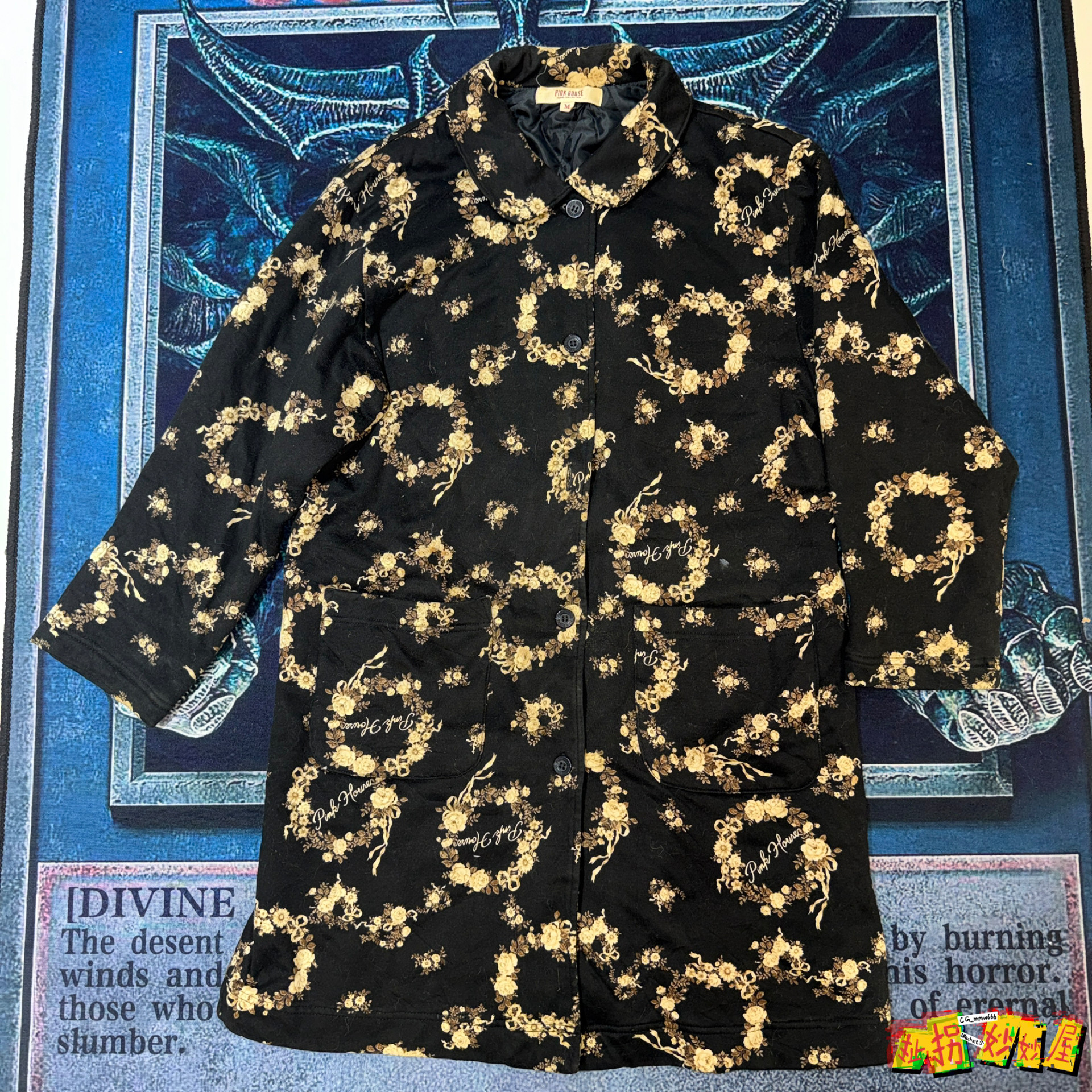 【现货掉落】pinkhouse日牌中古稀有孤品可爱大衣棉服外套风衣