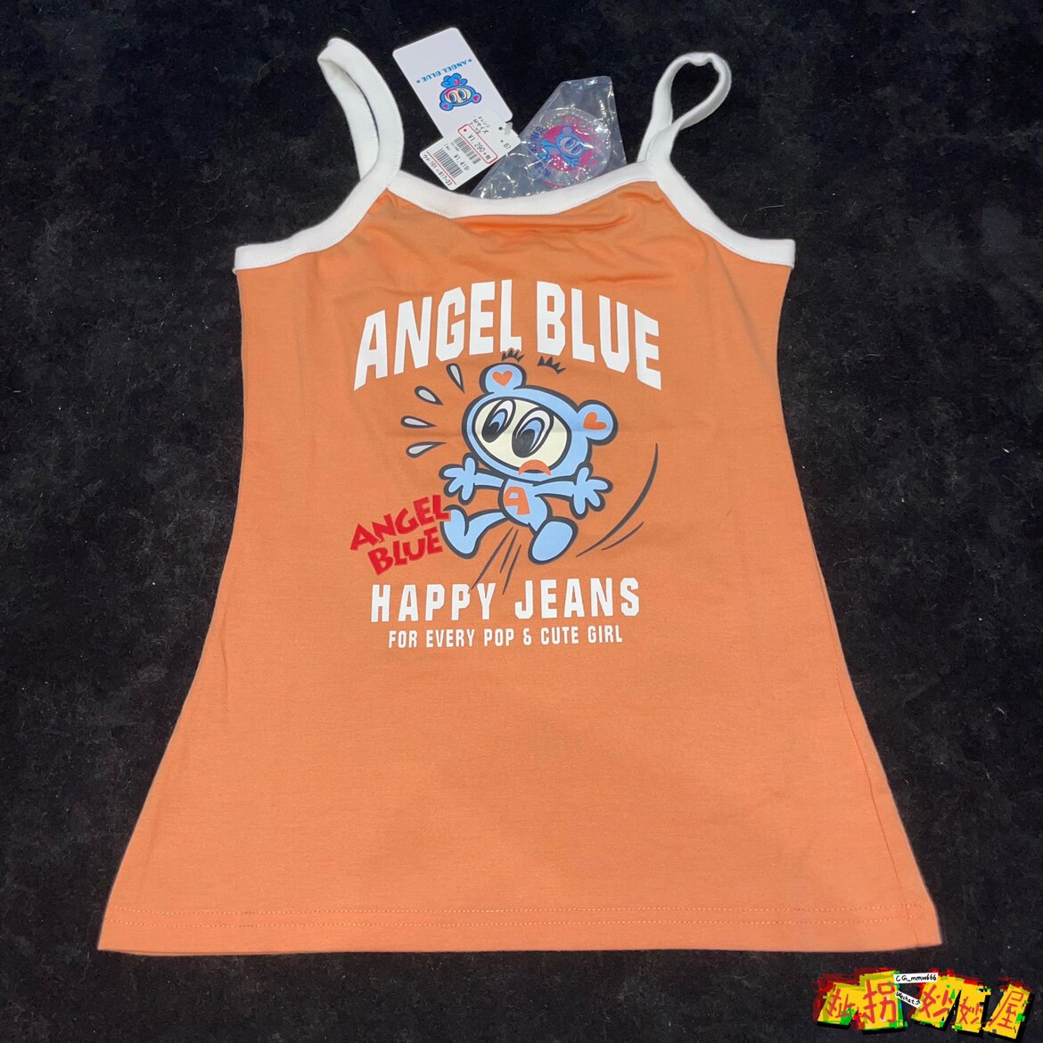 【现货掉落】ANGELBLUE日牌全新带吊送亚克力挂件吊带原宿童趣y2k
