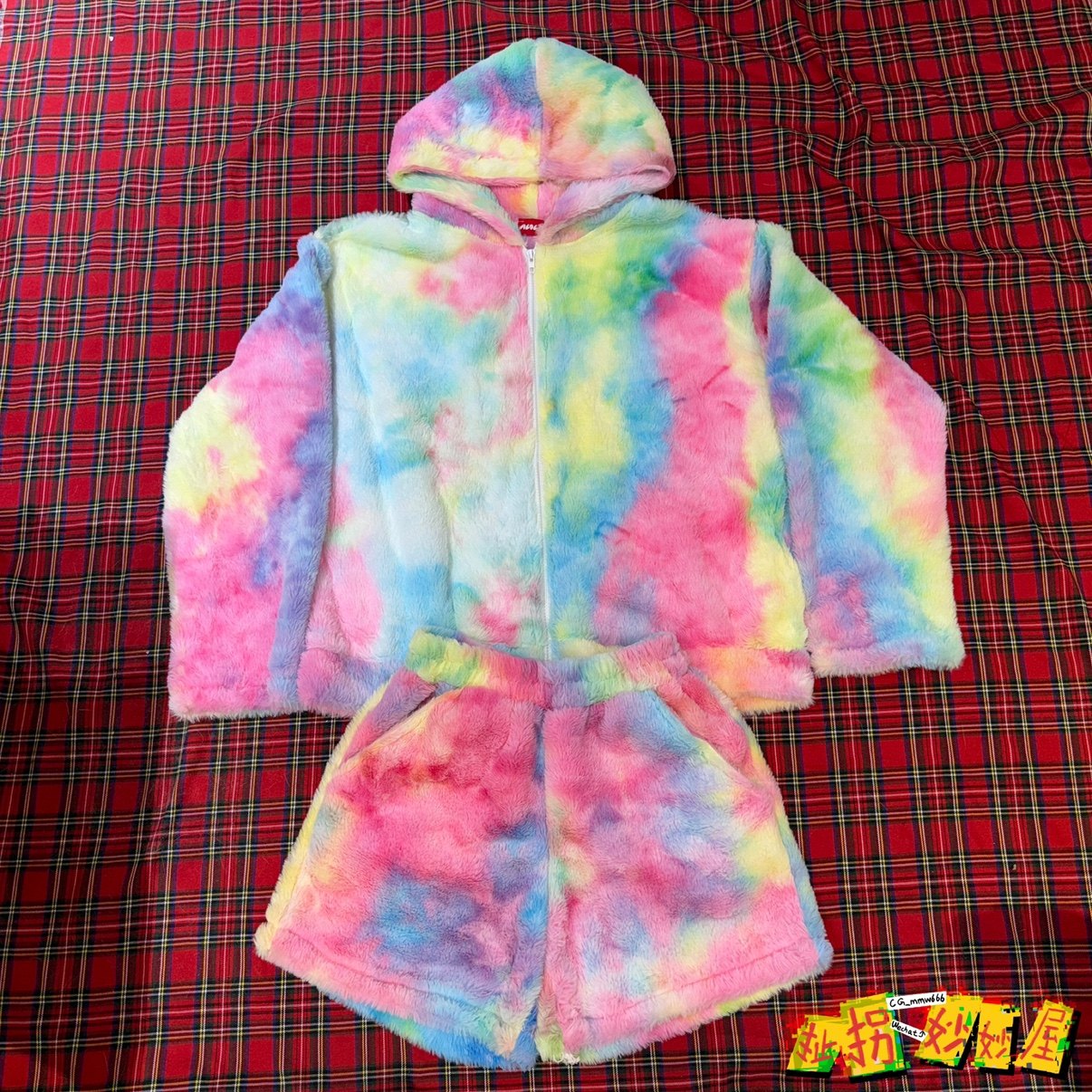 【现货掉落】acdcrag日牌中古稀有孤品可爱毛茸茸套装原宿decora
