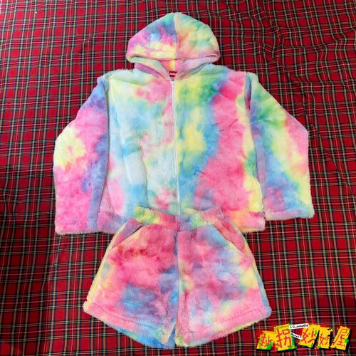 【现货掉落】acdcrag日牌中古稀有孤品可爱毛茸茸套装原宿decora