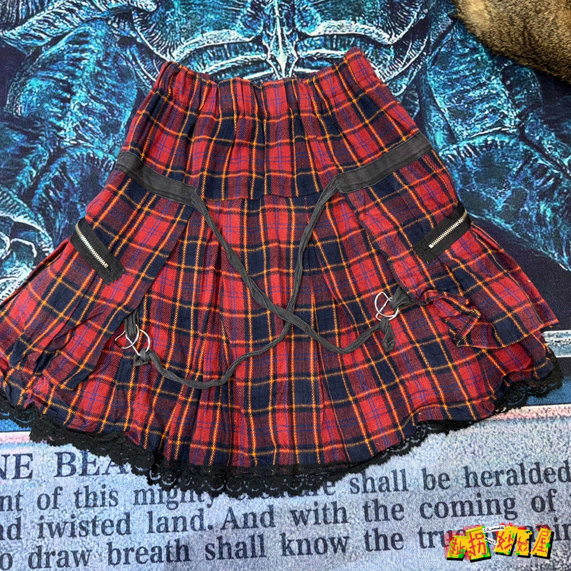 【现货掉落】zvec zele日牌中古稀有孤品sk半身裙古着原宿风vtg