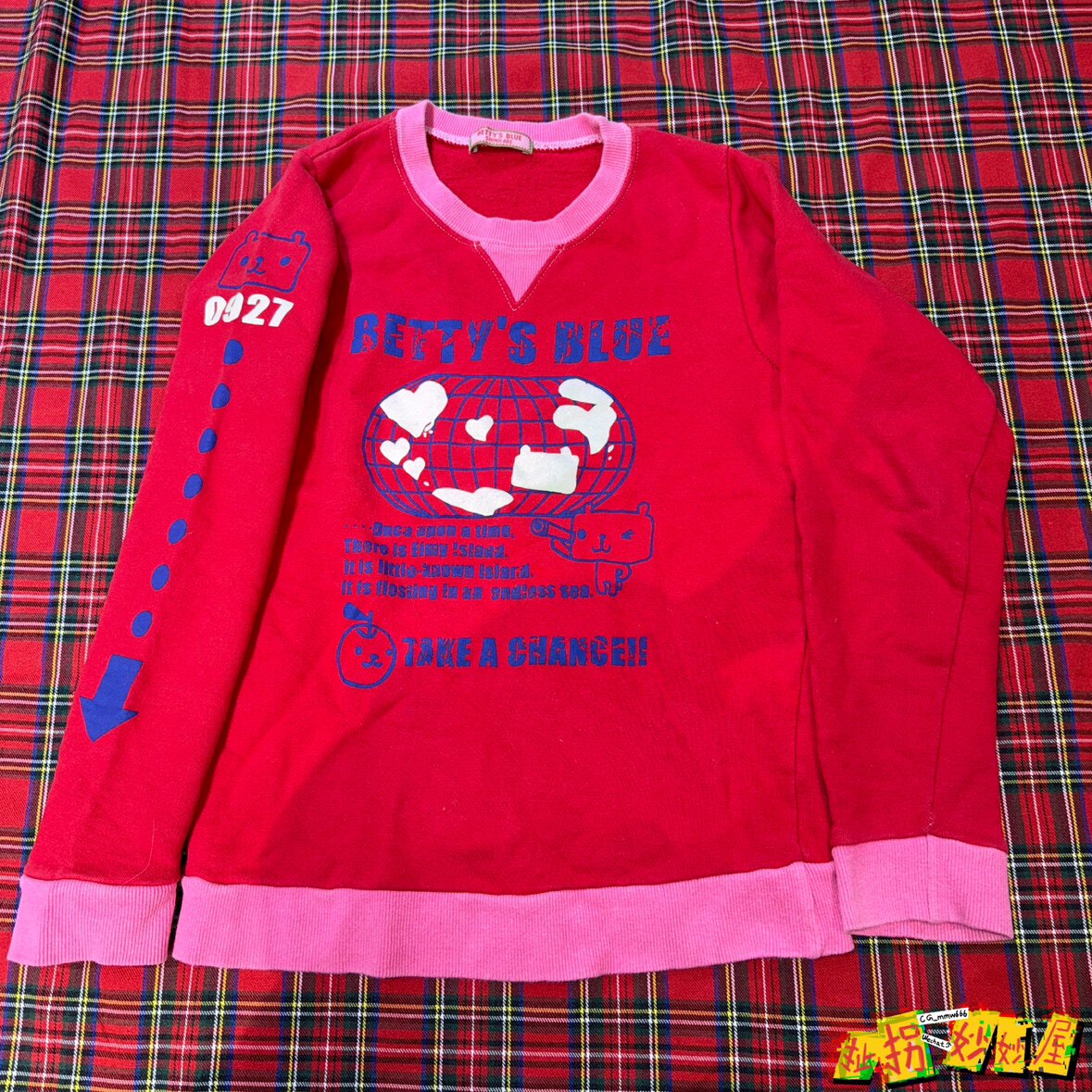 【现货掉落】Bettyblue日牌中古稀有孤品可爱长袖卫衣显白童趣y2k