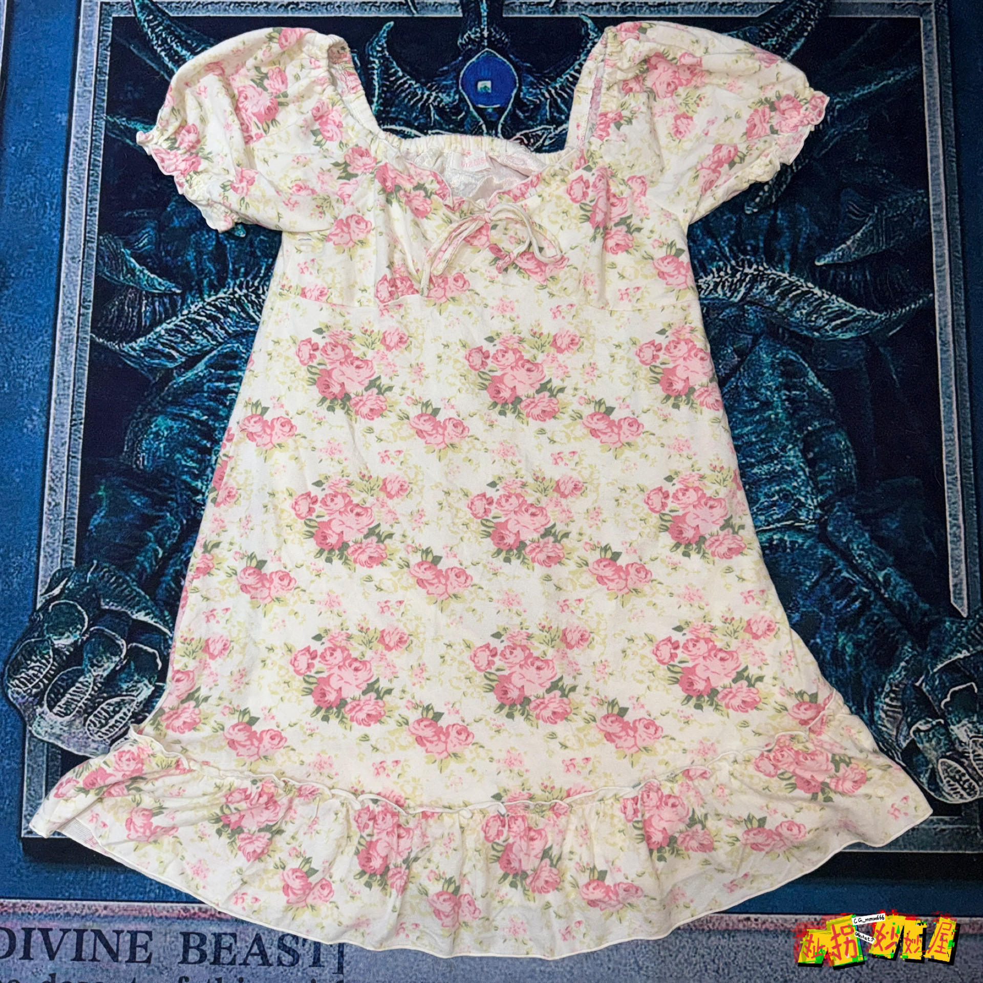 【现货掉落】axesfemme日牌中古稀有孤品姬系Lolita连衣裙碎花萌