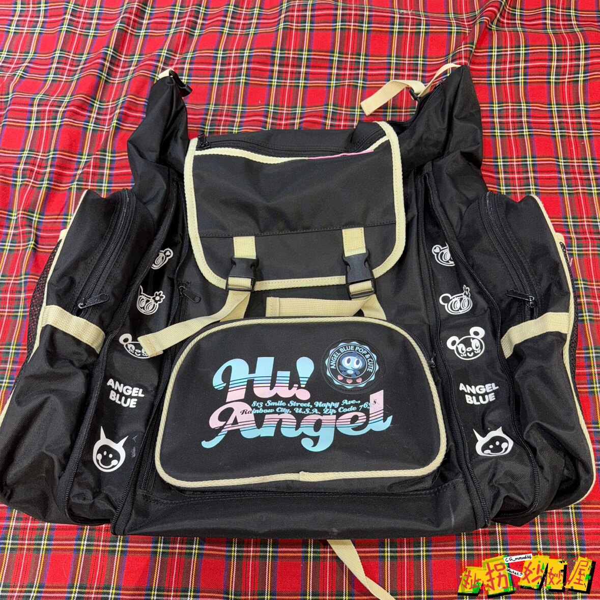 【现货掉落】angelblue日牌中古稀有孤品可爱离家出走巨大双肩包