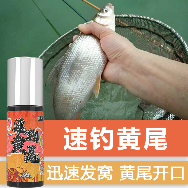 借鱼速钓黄尾饵料专钓青尾野钓打窝料钓鱼小药春季专攻鲴鱼添加剂