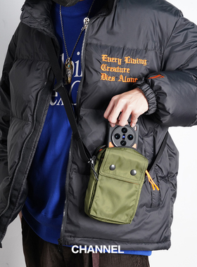 新款超轻尼龙手机包经典百搭男女休闲包便携潮流通勤防泼水竖款包