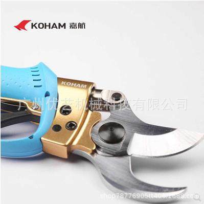 工厂直发嘉航高品质电动修枝剪子粗枝剪果树剪刀充电式剪枝锂电池