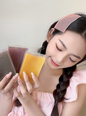 26年新款发贴头无痕魔术贴女粘碎发贴粘发器自粘贴纯色条纹刘海贴
