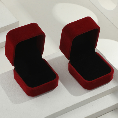 高档丝绒布首饰盒结婚钻戒盒