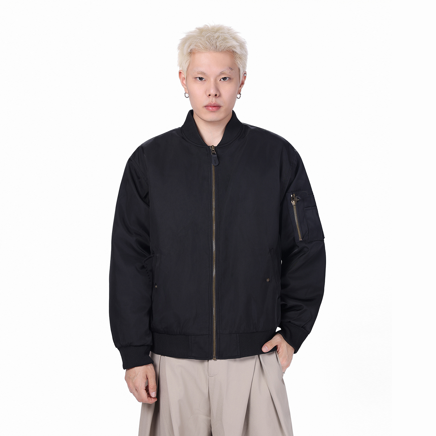 CLAEFON 美式潮牌bomber夹克棉服ma1飞行员男女加厚保暖外套棉衣