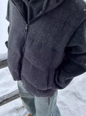 MADEEXTREME冬季老钱松弛气质高级感立领无袖羽绒马甲潮流时尚男