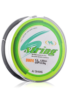 非度钓具白色4编8编大力马鱼线100米编织线string超强拉力黑坑