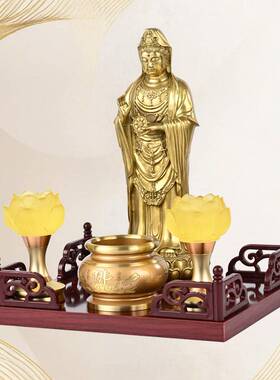 佛龛家用壁挂式供台财神爷关公神像供台办公室开业店铺挂墙神龛