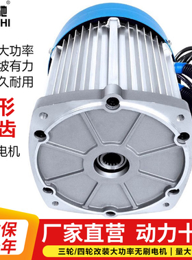 电动三轮车电机1500w3000w4000大功率高速无刷差速水电瓶60v2200w