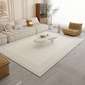 地毯客厅2023新款PVC茶几毯皮革简约奶油风阳台可擦免洗懒人地垫