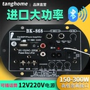 家用车载大功率音响蓝牙功放板hifi发烧级功放板低音炮单声道220v