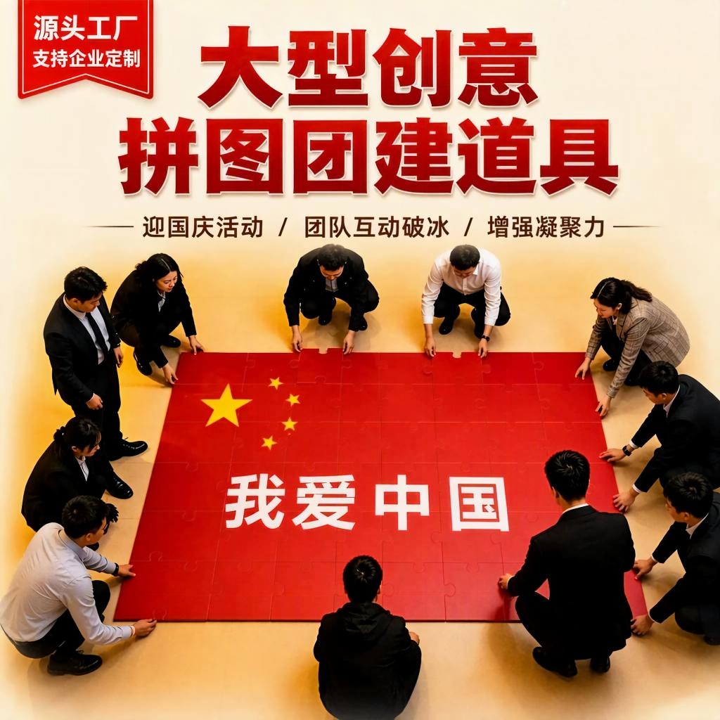 超大团建拼图国庆活动道具定制图片
