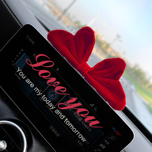 蝴蝶结公主风汽车摆件香薰装饰女