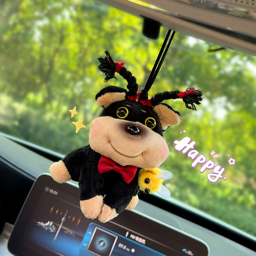 创意可爱蜜蜂狗汽车挂件车内饰品
