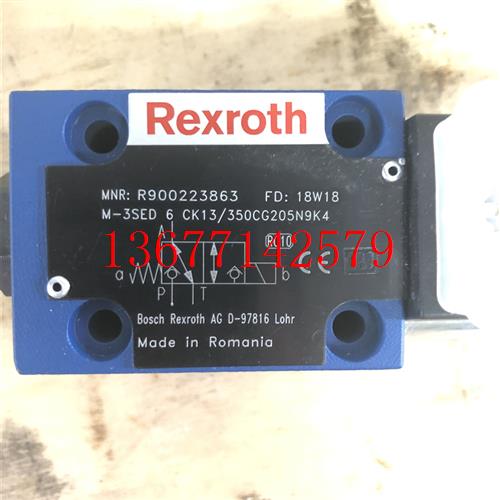 议价德国Rexroth力士乐M-3SED6CK13/350CG205N9K4 R900223863电磁