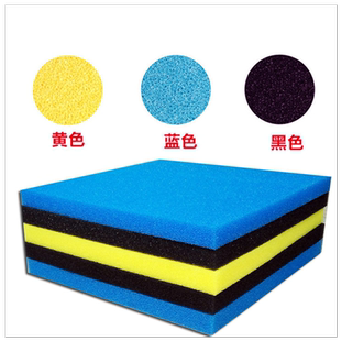 鱼缸过滤棉生化棉加厚耐洗滤材鱼池黑棉水族箱海绵材料高密度净水