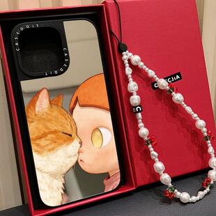 C家联名MagSafe磁吸橘猫嘎姐zsiga适用iphone17手机壳16promax苹果15pro镜面14plus日韩ins时尚13/Air甜美12
