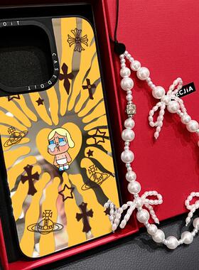 C家联名MagSafe磁吸爱心放射十字架哭娃适用iphone17手机壳16promax苹果15pro镜面14plus可爱13卡通12日韩Air